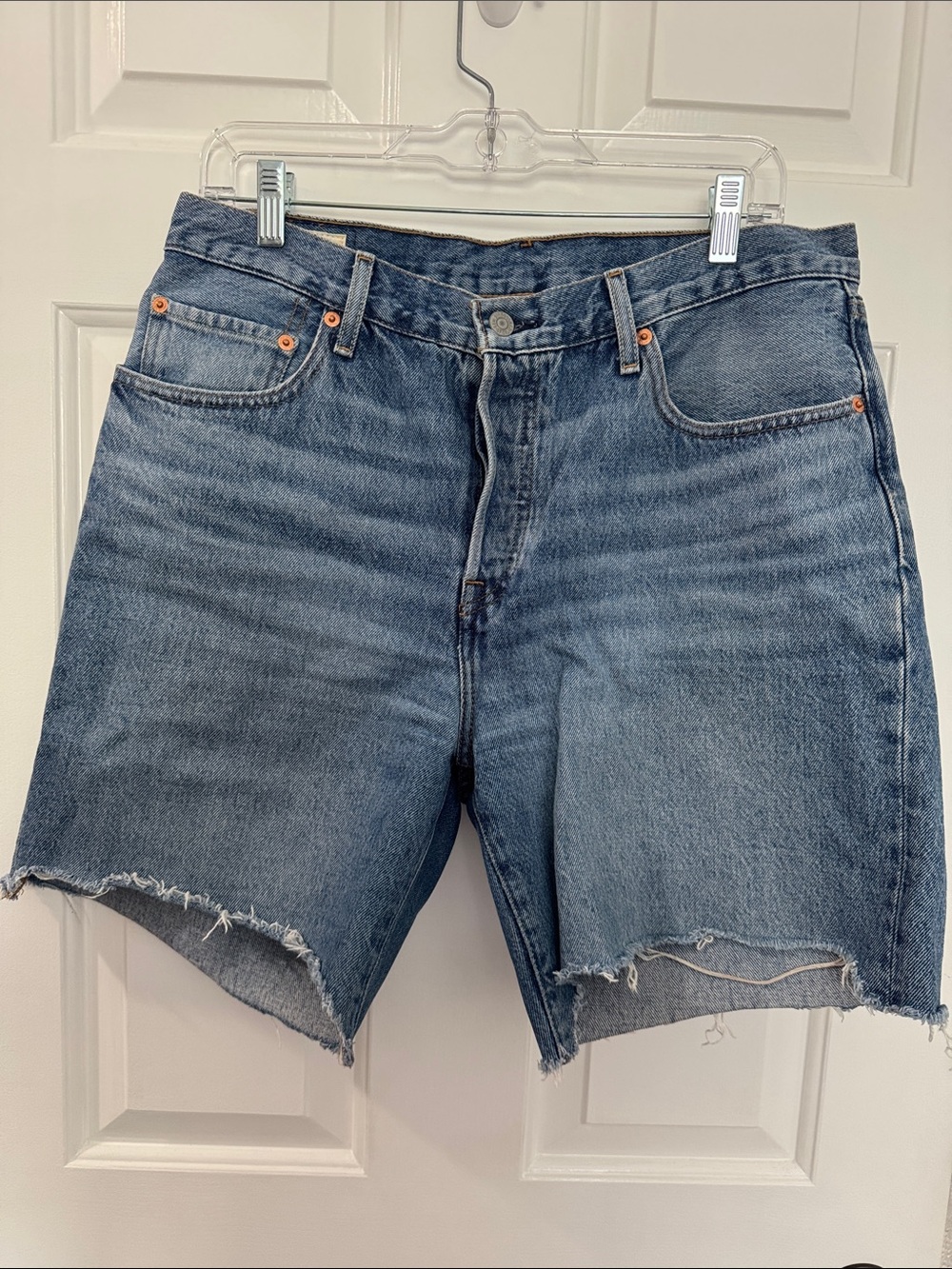 Levi's Blue Denim Cutoff Jean Shorts